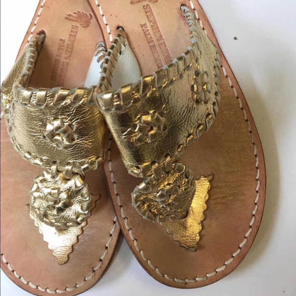 Stephen Bonanno Gold 👑✨sandals Girls size 3